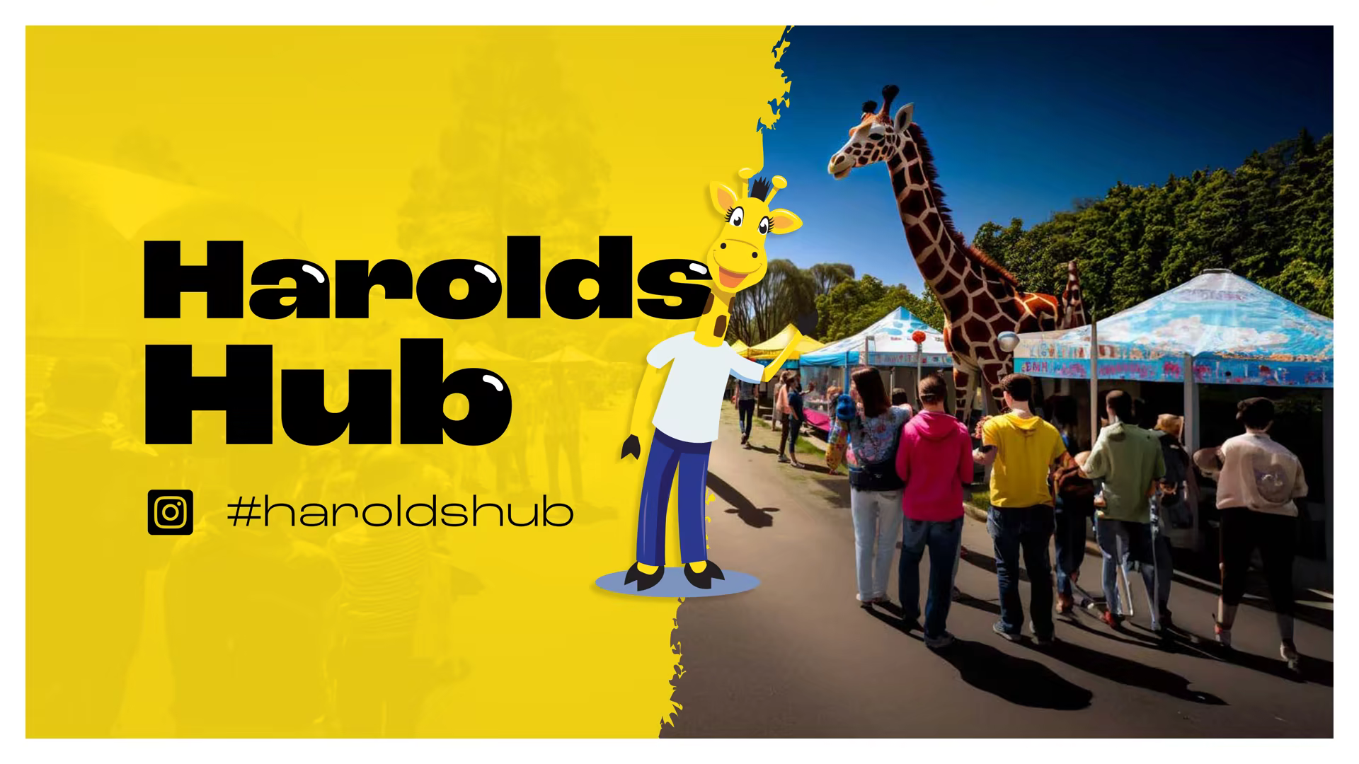 Harold's Hub pitch deck title slide for Life Education Trust
